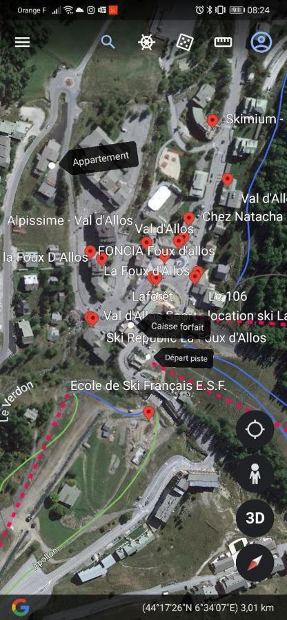 La Foux D'Allos - Studio 4 Couchages, Tres Proche Centre Station Eksteriør billede